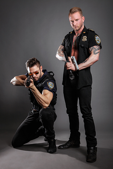 Duo show as police officers