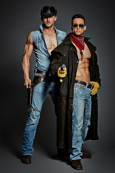Duo show as cowboys